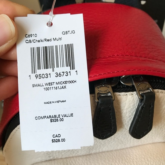 ✅Coach Mickey Mouse Mini Backpack Crossbody - Picture 8 of 14